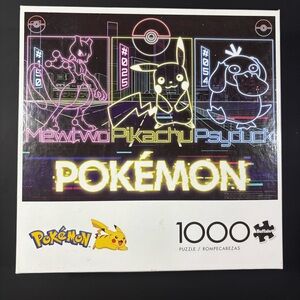 NEW Pokémon Neon 1000 Piece Jigsaw Puzzle by Buffalo